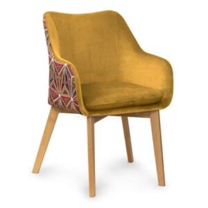 Krzesło tapicerowane MALAWI kolor miodowy