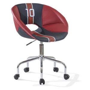 Krzesło biurowe dziecięce Striker, czerwono - niebieskie
