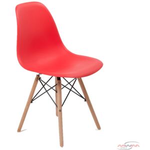 Nowoczesne Krzesło Eames Dsw Czerwone Em-01
