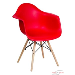 Krzesło Skandynawskie Em-03 Czerwone
