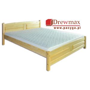 Łóżko sosnowe LK 104 Drewmax - 200x200, Orzech