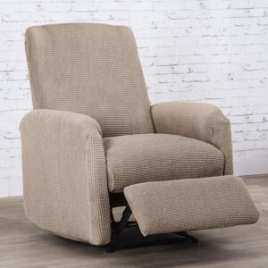 Super streczowe pokrowce NIAGARA orzeszkowe fotel relaks (sz. 70 - 90 cm)
