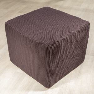 Super streczowe pokrowce NIAGARA czekoladowe pufa (40 - 60 cm)