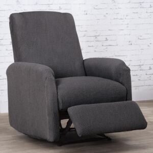Super streczowe pokrowce NIAGARA antracyt fotel relaks (sz. 70 - 90 cm)