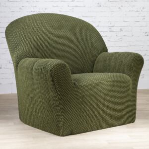Super streczowe pokrowce NIAGARA zielone fotel (sz. 70 - 110 cm)