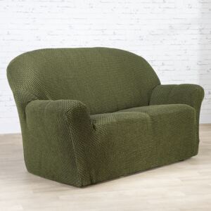 Super streczowe pokrowce NIAGARA zielone kanapa dwuosobowa (sz. 140 - 180 cm)