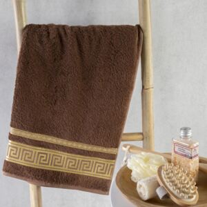 Ręcznik kąpielowy bambusowy ROMA brąz 70 x 140 cm