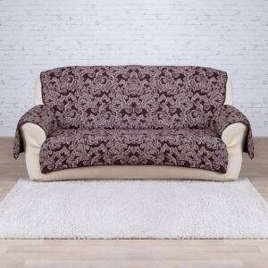Narzuty z podłokietnikami czekoladowe siedziska 160 cm