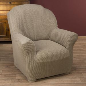 Super streczowe pokrowce GLAMOUR orzeszkowe fotel (sz. 70 - 120 cm)