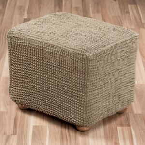 Super streczowe pokrowce GLAMOUR orzeszkowe pufa (45 x 45 x 45 cm)
