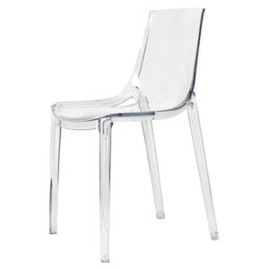 Krzesło Designerskie PENGUIN transparentne bezbarwne kolor: bezbarwny (transparentny), Materiał: poliwęglan