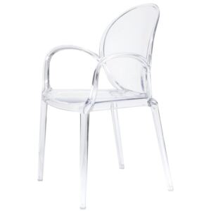 Krzesło Designerskie ROSY transparentne bezbarwne