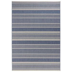 Niebieski dywan odpowiedni na zewnątrz Bougari Strap, 200x290 cm