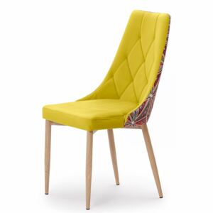 Kolorowe krzesło tapicerowane Caren II
