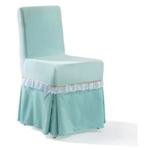 Krzesło tapicerowane Paradise - jasnoturkusowe