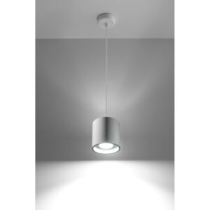 SOLLUX Okrągła lampa wisząca Orbis Biały walec LED! Oprawa Sufitowa Minimalistyczne oświetlenie