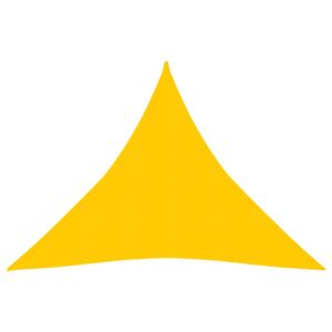 Żagiel przeciwsłoneczny, 160 g/m², żółty, 3,6x3,6x3,6m, HDPE