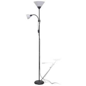 Czarna podwójna lampa stojąca do salonu - EX06-Tevila