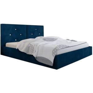 Podwójne łóżko z pojemnikiem 160x200 Celini 3X - 48 kolorów