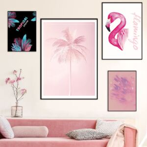 DecoKing - Zestaw plakatów ściennych - Pink
