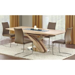Stół rozkładany ELIOR Zander, brązowy, 160x90x75