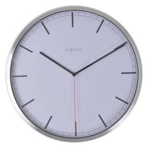 NEXTIME Zegar ścienny Company, biały, 35x4,2 cm