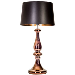 Lampa stołowa lampka 4Concepts Louvre Copper 1x60W E27 czarny/miedź L203261255