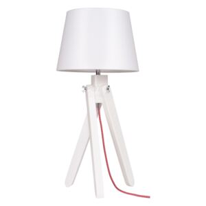 Lampa oprawa stołowa Spot Light Rune 1x60W E27 biały/czerwono-biały/biały 6311502
