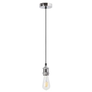Lampa wisząca zwis oprawa Rabalux Fixy 1x40W E27 srebrna 1418