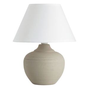 Lampa lampka stołowa Rabalux Molly 1x40W E14 beżowy/biały 4391