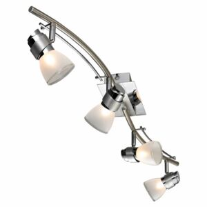Listwa lampa sufitowa plafon Reality Malibu 4x3W G9 LED chrom/aluminium 818504-06
