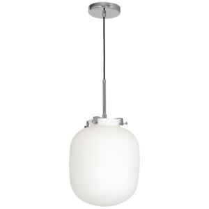 Lampa wisząca zwis żyrandol Luminex Baco 1x60W E27 chrom/biały 8352