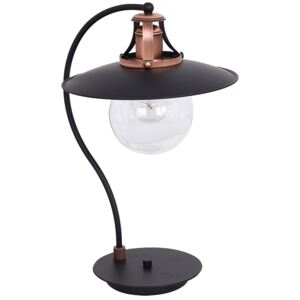 Lampka stołowa Luminex Cancun 7714 lampa biurkowa 1x60W E27 czarna / antyczna miedź