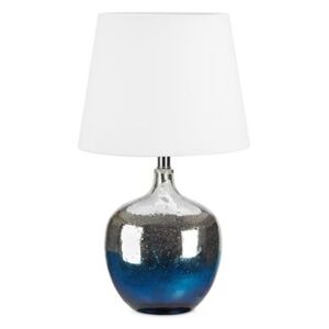 Lampka stołowa Markslojd Ocean 107124 1x60W E27 biała/niebieska/chrom