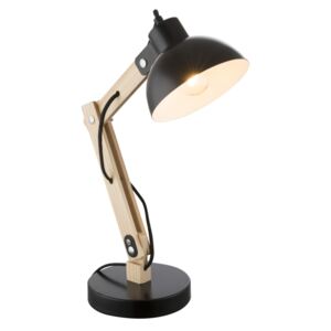 Globo Tongariro 21504 Lampa lampka stołowa biurkowa 1x40W E27 czarna