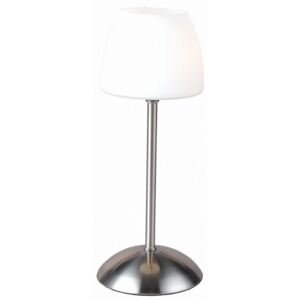 Globo Tropical 21903L Lampa lampka stołowa 1x3W G9 LED biała/nikiel mat