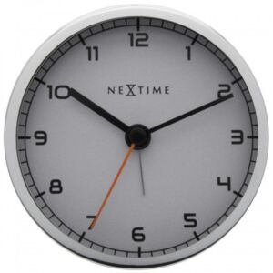 Zegar stołowy NEXTIME Company Alarm, biały
