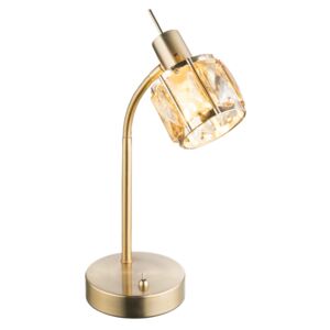 Globo Mero 54358-1T Lampa lampka stołowa 1x40W E14 antyczny złoty