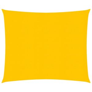 Żagiel przeciwsłoneczny, 160 g/m², żółty, 3x3 m, HDPE