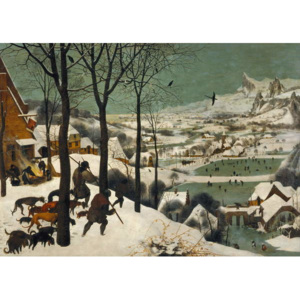 Reprodukcja Hunters in the Snow Winter 1565, Pieter the Elder Bruegel
