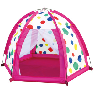 BINO namiot w kolorowe grochy