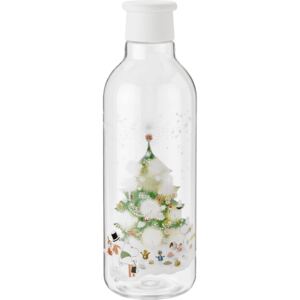 Butelka na wodę Drink-It Muminki świąteczna biała