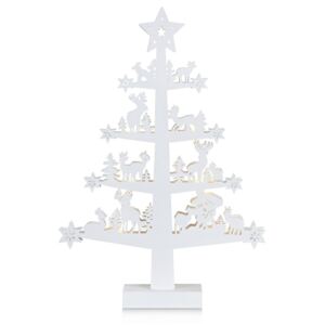 Biała dekoracja świecąca Markslöjd Prince, wys. 47 cm