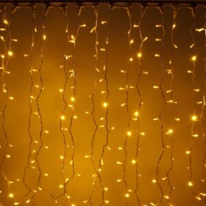 DecoLED kurtyna świetlna LED - 1x1.5m, ciepła biel, 150 diod