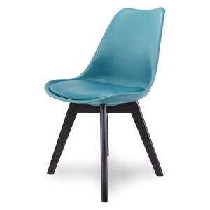 Designerskie krzesło, EKO SKÓRA, K 1011A - kolor niebieski