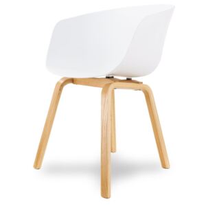 Nowoczesne krzesło do jadalni, salonu K 1010A - kolor biały