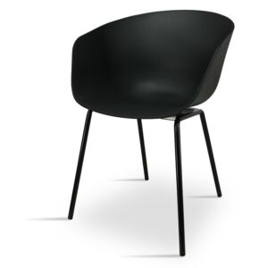 Nowoczesne krzesło do jadalni, salonu K 1025A - kolor czarny