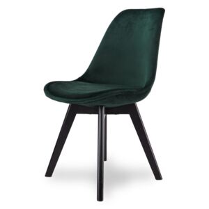 Nowoczesne krzesło tapicerowane K 1026A - kolor zielony