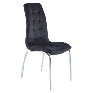 Krzesło tapicerowane Betty czarne