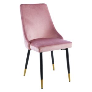 Krzesło tapicerowane Molly różowe